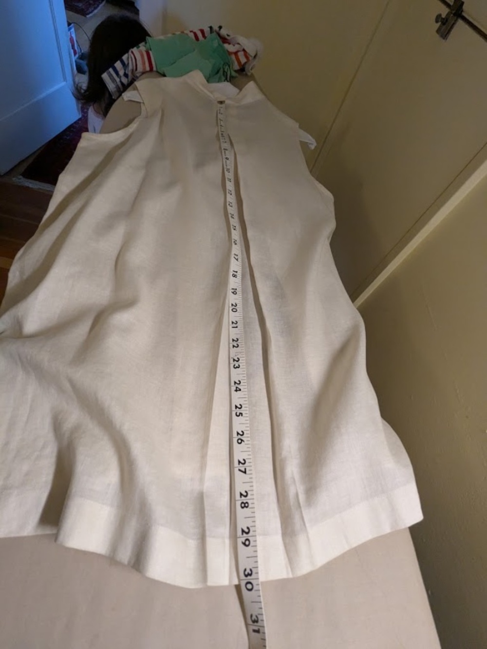 Ann Taylor Sleeveless Linen Blouse Size Large - Picture 7 of 7